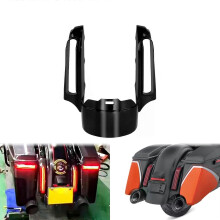Motorcycle Rear Fender Extension Fascia Filler Panel Black For Harley Touring Road King Street Electra