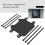 Matte Black Motorcycle Front Number Plate Durable Lightweight Design Compatible with SUR-RON Light Bee 5