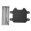 Matte Black Motorcycle Front Number Plate Durable Lightweight Design Compatible with SUR-RON Light Bee 1