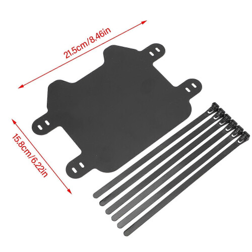 Matte Black Motorcycle Front Number Plate Durable Lightweight Design Compatible with SUR-RON Light Bee 2