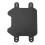 Matte Black Motorcycle Front Number Plate Durable Lightweight Design Compatible with SUR-RON Light Bee 4