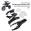 Motorcycle Full Body Shell Cover Kit Mudguard Set Black Durable ABS Plastic Lightweight Design Compatible 3