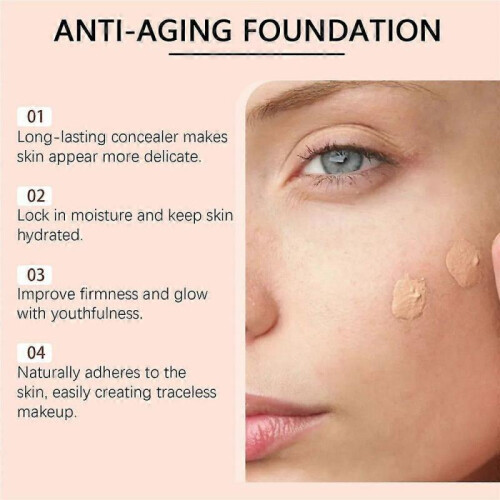 Cover Up Slow-Aging Foundations Duration 12 Hours High Coverage 50ml 2