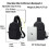 Small Black Sling Crossbody Backpack Shoulder Bag 4