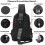 Small Black Sling Crossbody Backpack Shoulder Bag 2