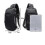 Multi-function Lock Design Bag Men's Shoulder Bag Anti-theft Usb Charging Strap Messenger Bag(gray) 2