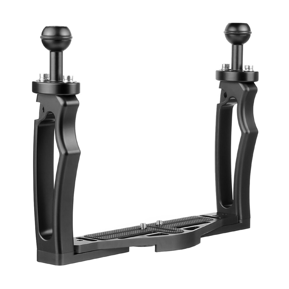 Underwater Video Stabilizer Tray For Action Cameras, Aluminum Alloy With Dual Ball Handles, Dive Stand Light 6947110290249
