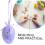 48 Pcs Polystyrene Easter Eggs Fillers Fillable Eggs for Easter Decoration Craft Hanging Egg Plastic Spring Gift 2