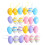 48 Pcs Polystyrene Easter Eggs Fillers Fillable Eggs for Easter Decoration Craft Hanging Egg Plastic Spring Gift 1