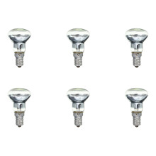 E14 R39 30W Clear Spotlight Light Bulb Pack of 6, Compatible with Lava Lights, Energy Efficient Design