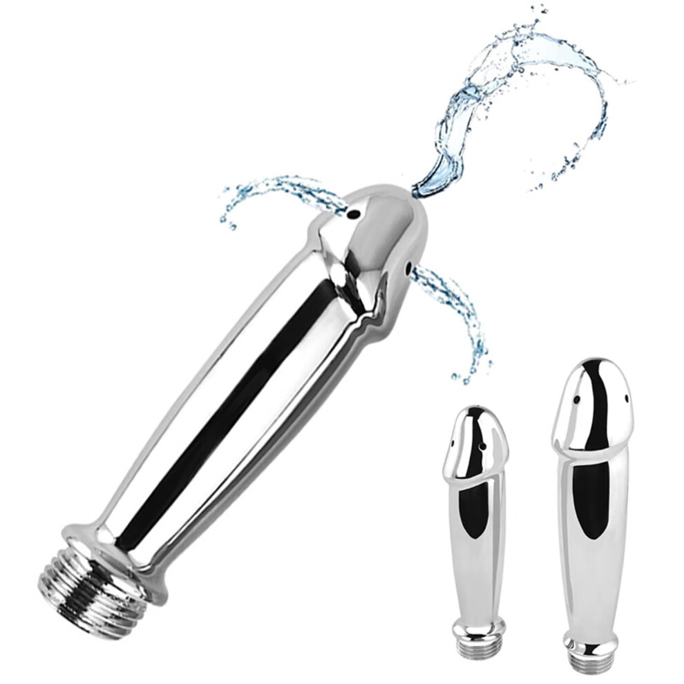 Stainless Steel Enema Nozzle Shower Head for Vaginal and Intestinal Cleaning, Metal Irrigator for Men and Women