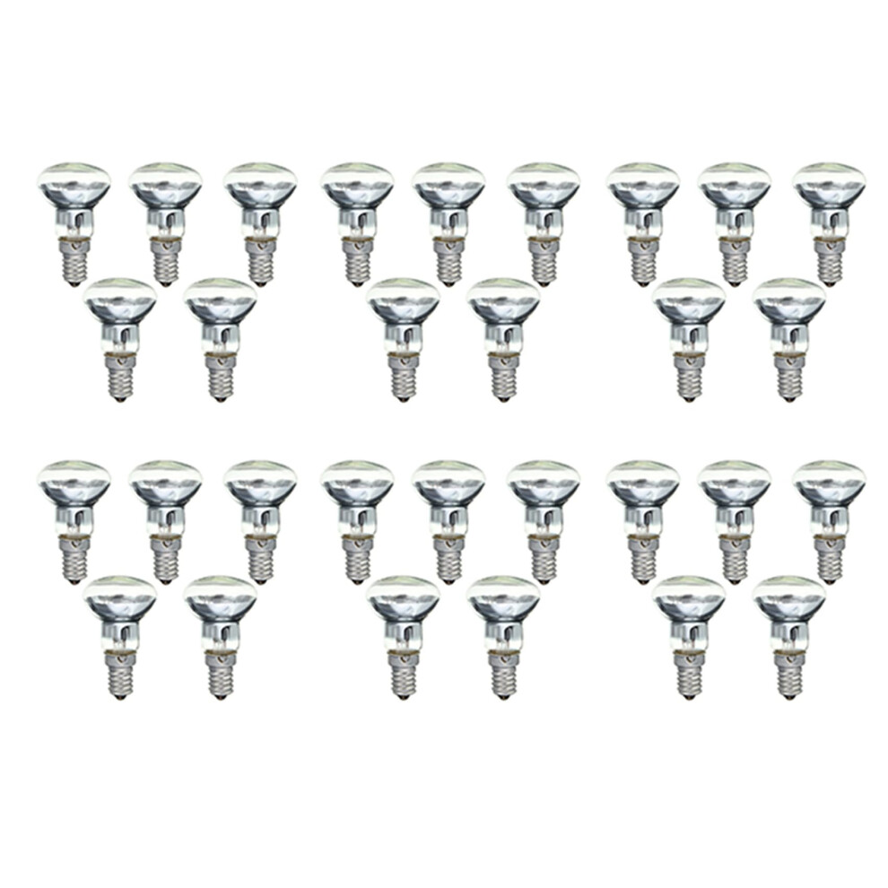 E14 R39 30W Clear Spotlight Light Bulb - 30 Pack Compatible with Lava Lights and Decorative Fixtures-image-OPC-PJVWV9M-NEW