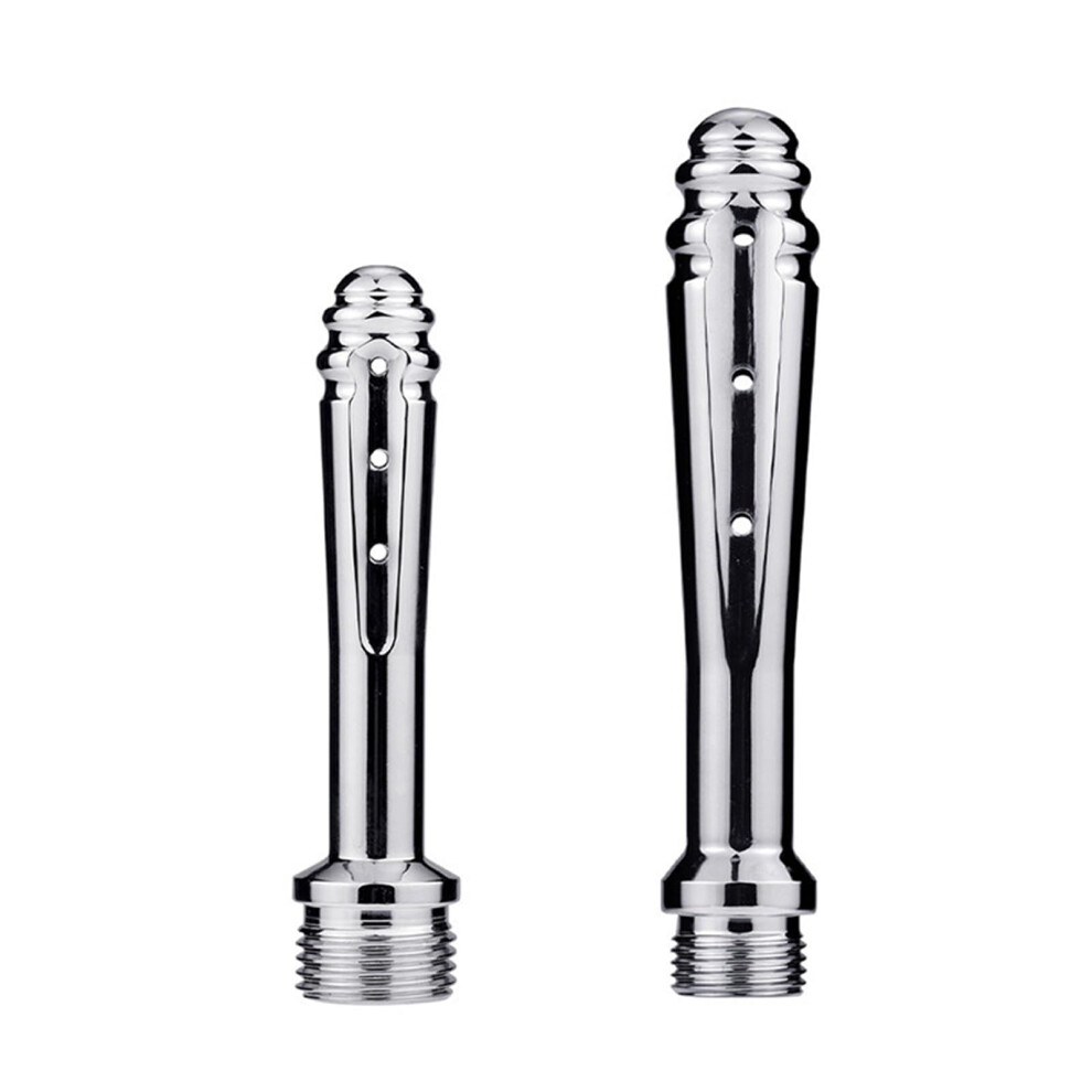 Stainless Steel Enema Nozzle Shower Heads for Vaginal and Intimate Cleaning, SM Size, Compatible with Shower Systems