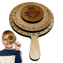 Cipher Wheel Secret Decoding Ring 5.91x4.33 Inch Tabletop Gadget Fidget-Friendly Design for Puzzles and Teasers