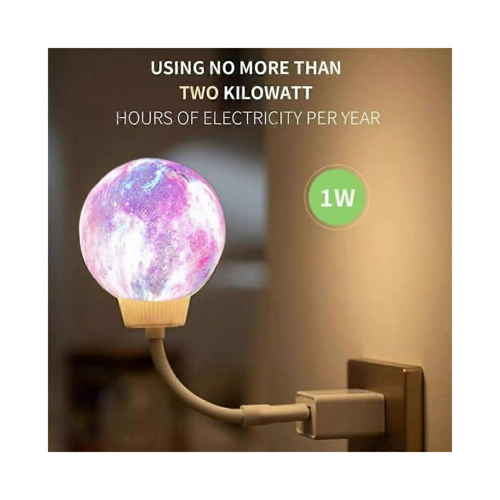 (Fantastic) Moon Smart Night Light, Voice Activated LED Lamp,USB Plug ...