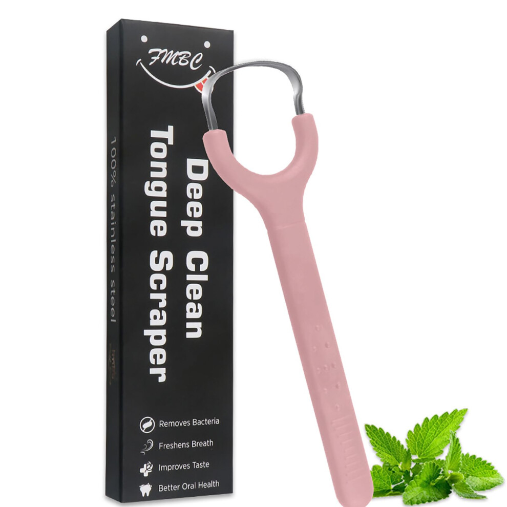 Y-Shaped Stainless Steel Tongue Scraper, Professional Tongue Cleaner, Reduces Bad Breath, Ideal for Oral Hygiene
