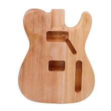 E Gitarrenkörper Okoume Electric Guitar Body DIY Kit, Lightweight, Customizable, Compatible with Standard Parts