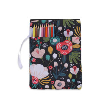 Notebook Cover for Book Lovers, Washable Fabric with Zip, Floral Design, 28cm Height x 21cm Width