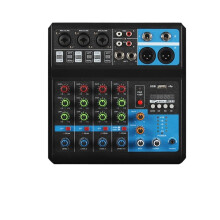 Audio Mixer HD 4 5 Channel Professional Portable Console 48V Power Supply Live Transmission A4 A5 Audio Mixer