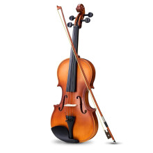 Violin Set Full Size Spruce Acoustic Violin Beginner Kit with Hard Case and Bow for Music Students