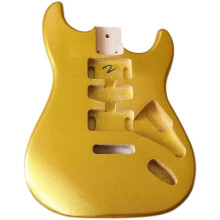 E Gitarrenkorpus Pappel DIY Kit Type 2, Professionelle Leistung, 4/4 Größe, Holzmaterial, Kompatibel mit E-Gitarre