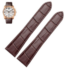 Watch Strap for Cartier Tank Calibre Series Genuine Leather Replacement Band 20mm 22mm 23mm 25mm for Men and Women