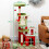 PawHut 120cm Cat Tree, Christmas Cat Tower with 3 Sisal Scratching Posts, Green 3