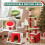 PawHut 120cm Cat Tree, Christmas Cat Tower with 3 Sisal Scratching Posts, Green 6