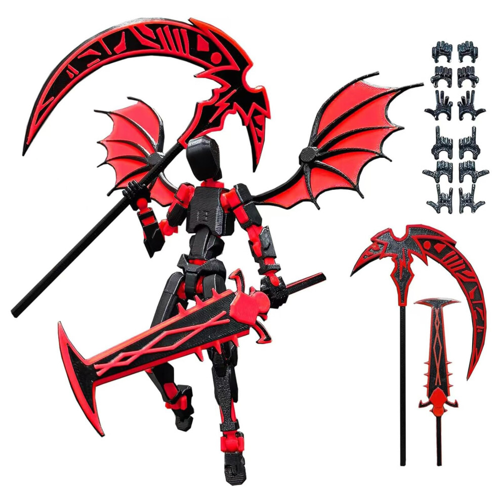 T13 Action Figures Assembled T13 Articulated Robot Toy with Weapons for Desktop Decoration and Collection-image-OPC-PJVWXXM-NEW