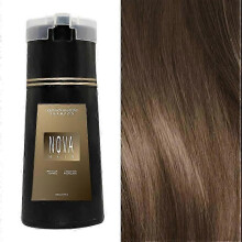 (light brown) Nova Hair Dye Shampoo, Nova Hair Instant Dye Shampoo,Hair Color Shampoo for Hair