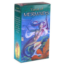 Tarot of Mermaid Cards Set, Fantasy Tarot Cards for Fortune Telling, Ocean Theme Party Game, 78 Card Deck