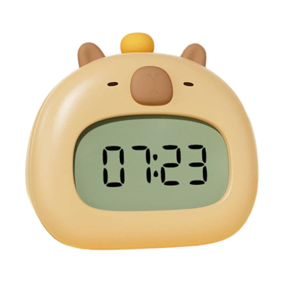 Capybaras LED Light Alarm Clock, Rechargeable USB Desktop Kids Clock for Children, Night Light, Cute Design-image-OPC-PJVWYDW-NEW