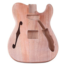 E Guitar Kit F Hole Matt Finish DIY Guitar Body Accessories Compatible with Electric Guitar Parts