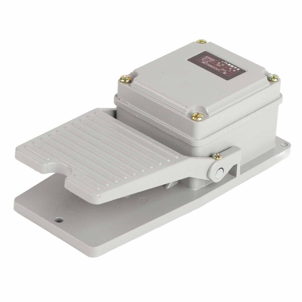 Foot Switch Lt3 Nonslip Aluminum Momentary Pedal For Healthcare Welding Textile Equipment 3A 250V Ip44 Protection 6447073757259