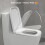 Square Toilet Seat with Soft Close Feature, Quick Release, 360 Adjustable Hinge, Easy Clean, Model LÖ 04C 3