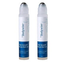 (2pcs) 3x Be Bodywise Hair Growth Serum Roll On with 3% Rosemary, 3% Redensyl & 25ml Volume - for Enhanced Hair Growth