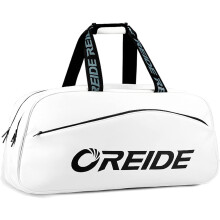 Unisex Racket Bag, Large Portable Sports Travel Bag for Badminton, Tennis, Squash, White Color, Durable Material
