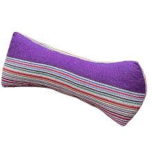 (Purple) All Cotton Buckwheat Shells Diamond Shaped Cervical Pillow Household Adult Lumbar Pillow Nap Pillow