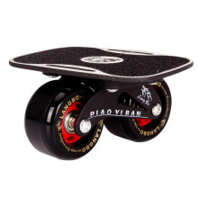 Split Skateboard Drift Deck - Black Skateboard Deck for Street Riding, 8-Ply Maple, Durable and Lightweight Design