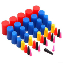 40-Piece Silicone Rubber Set for High Temperature Coating Applications, Heat-Resistant, Durable, Versatile Use