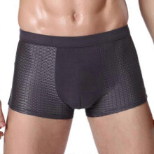 (XXL, grey) 4 PCS Bamboo Boxer Briefs, Box Hero Bamboo Boxers Shorts Men-For All-Day Comfort