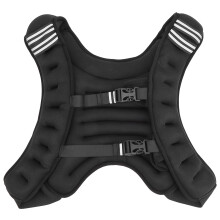 Weighted Vest for Strength Training Adjustable Buckles Premium Elastic Material Extended Shoulder Straps Black One Size