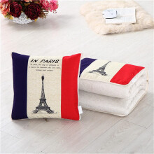 Kissendecke 2 in 1 Travel Blanket Pillow Soft Warm Nackenkissen Multi-Functional Quilted Nap Mat for Sofa Office Chair