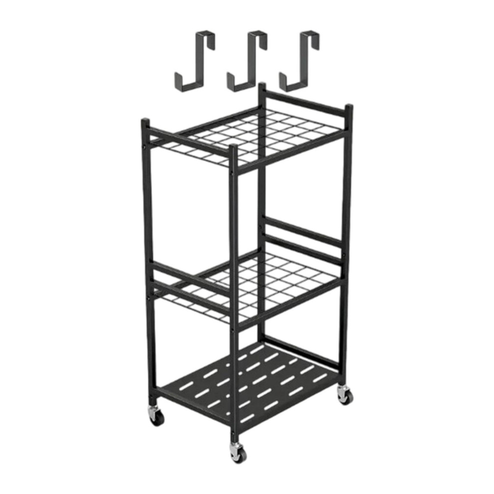 Gartenwerkzeug-Organizer Mit Rã¤Dern, Allzweck-Rack Fã¼R AuãEnbereich, 6 Fã¤Cher, Stabil Und Mobil Fã¼R Hof Und Rasen 6447073759345