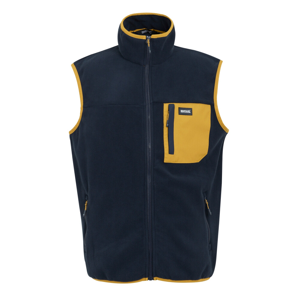 Regatta Men's Blue (M, Navy/Mustard) Frankie Fleece Gilet