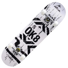 Skateboards for Beginners 31 Inch Double Kick Concave 7-Layer Maple Wood Complete Skateboard for Extreme Sports