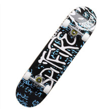 Skateboards for Beginners 31 Inch 7-Layer Maple Wood Complete Double Kick Concave Skateboard for Outdoor Sports