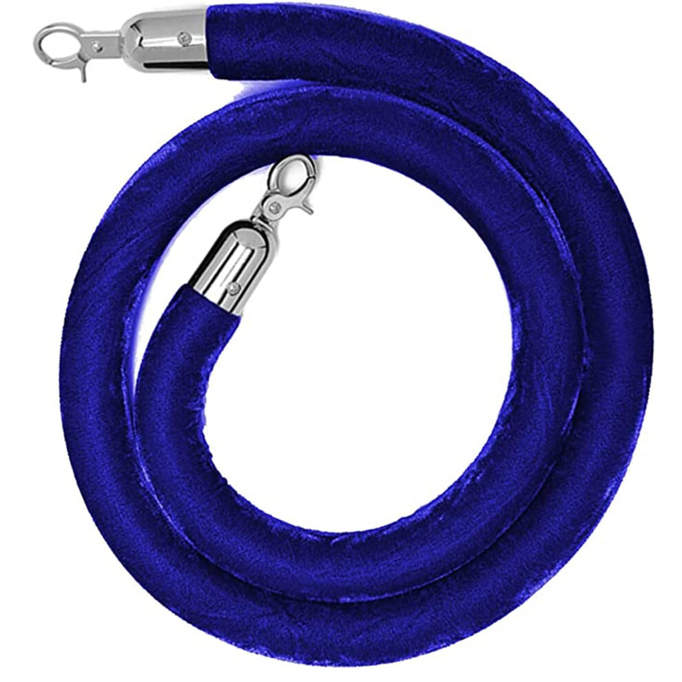 Rope Barrier Rung Rope 3M Blue, Barriers For Rung Posts, Rope Safety Barrier With Silver-Plated Hooks 6947110295077