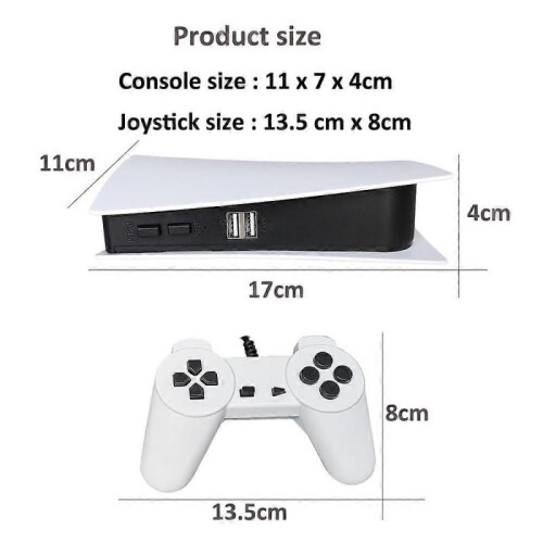 (US)GS5 Game Console 8 Bit B Handheld Game Player 200 Classic Games AV Output 2