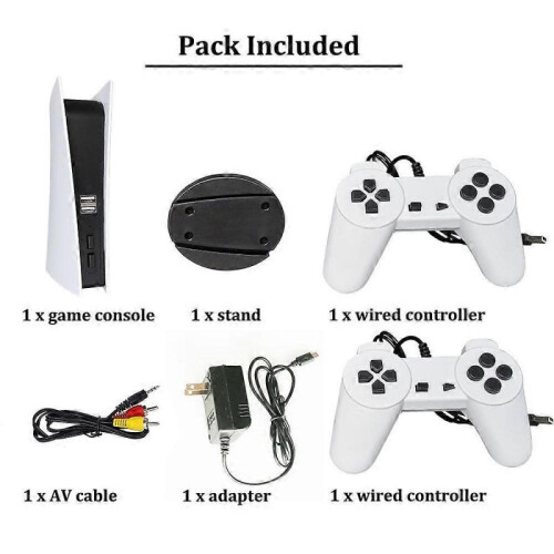 (EU) GS5 Game Console 8 Bit B Handheld Game Player 200 Classic Games AV Output 2